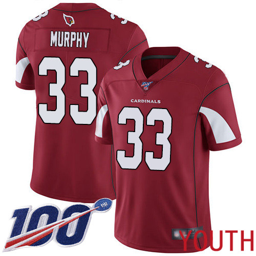 Arizona Cardinals Limited Red Youth Byron Murphy Home Jersey NFL Football #33 100th Season Vapor Untouchable->arizona cardinals->NFL Jersey